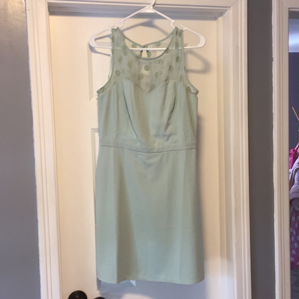 Mint green dress